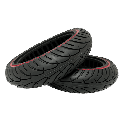 Solid 8.5-Inch Tire with Red Stripe for Xiaomi Scooters